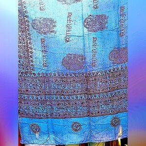 Prayer shawl/cover-up/bedspread Cost plus world market new twin soft rayon wrap
